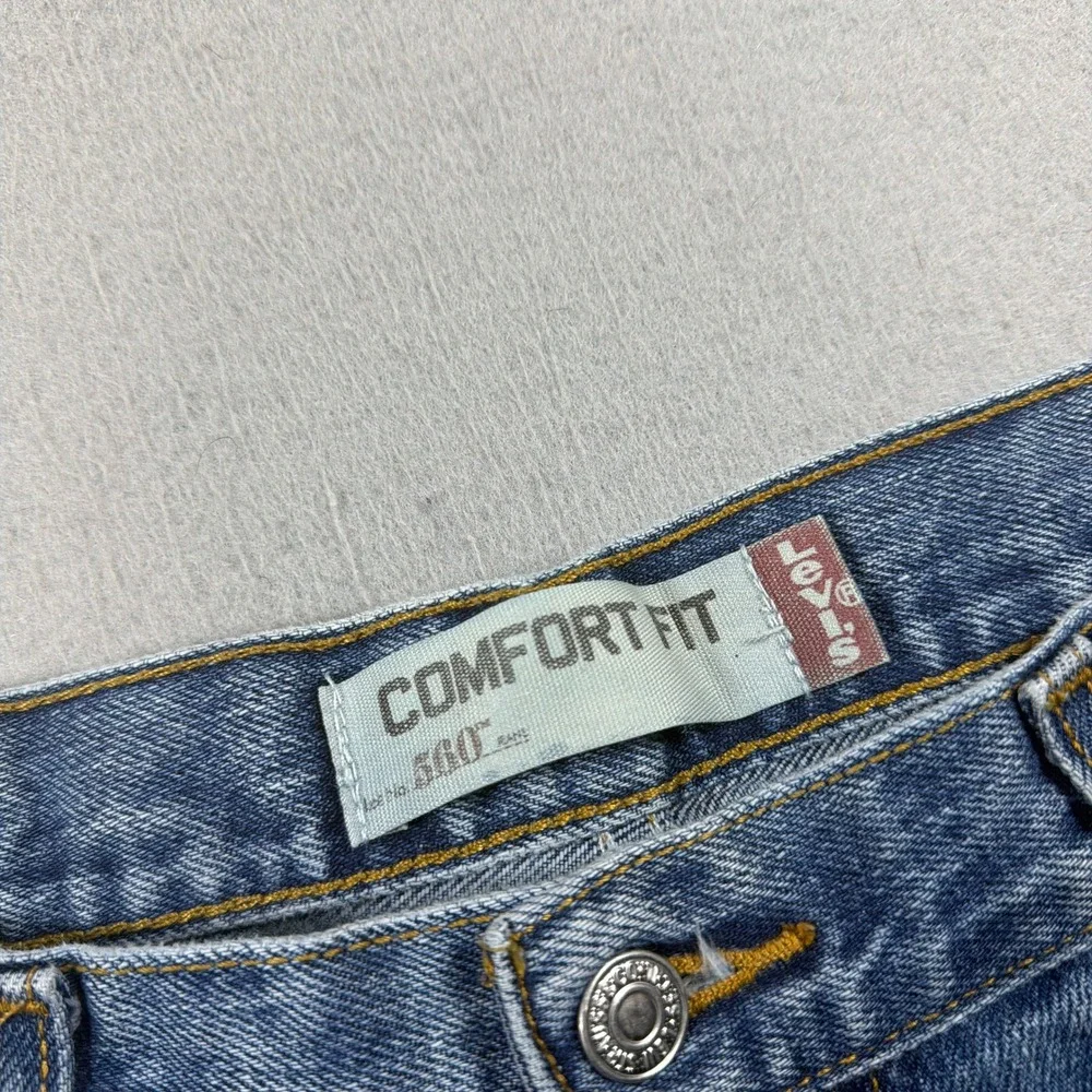 VTG Levis‎ 560 Jeans Men W30 Comfort Fit Blue Medium Wash Denim Relaxed Fit Y2K